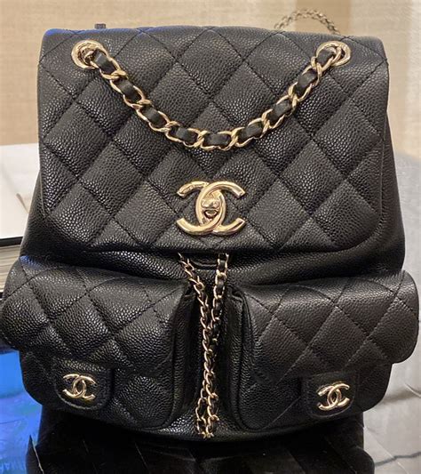 chanel 23 backpack|chanel leather backpack.